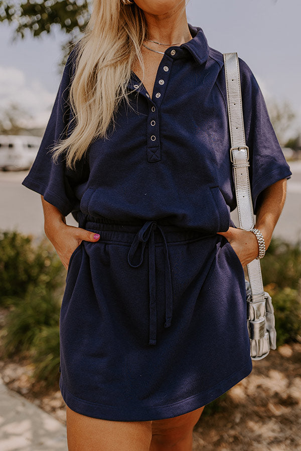 Ultimate Comfort High Waist Skort - Navy Curves