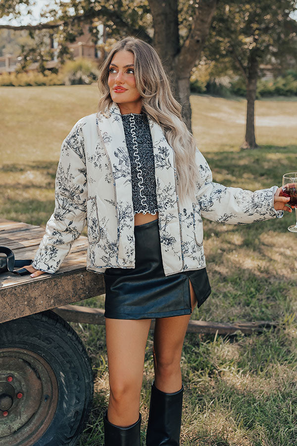 Ultimate Stellar Style Quilted Floral Jacket