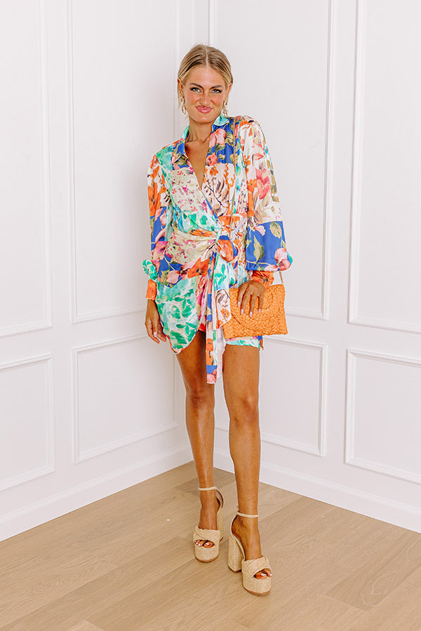 Premium Whimsical Floral Wrap Dress - Capture the Magic