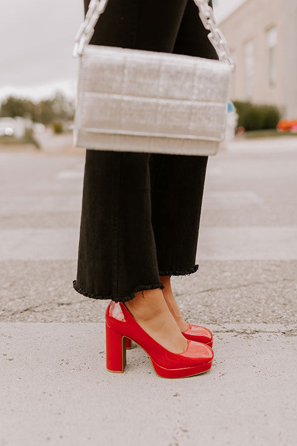 Premium Caroline Patent Heel - Ultimate Red Elegance