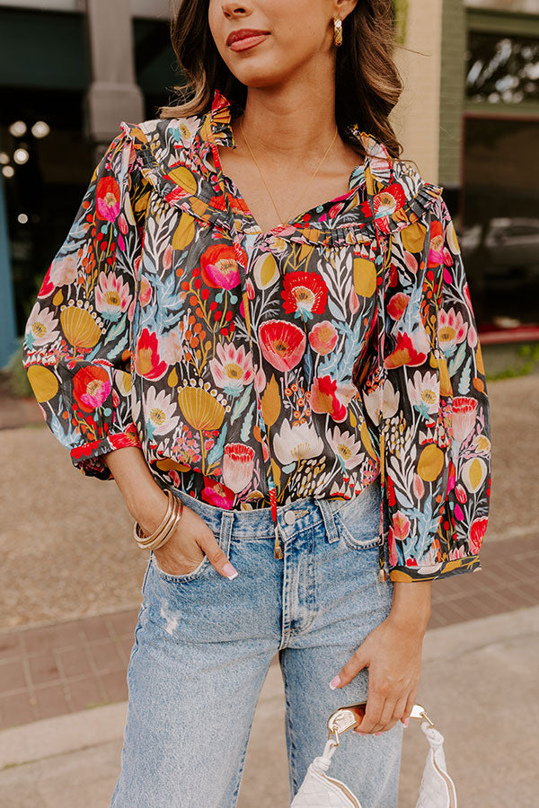 Premium Floral Ruffle Top - Ultimate Style Upgrade