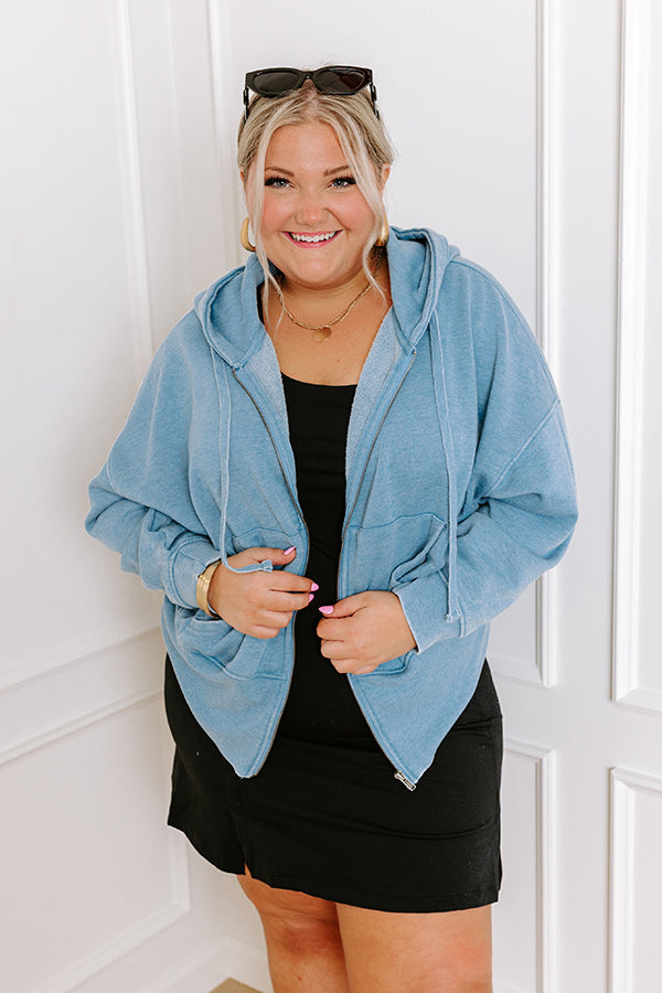 Premium Blue Curves Sweater - Ultimate Cozy Hoodie