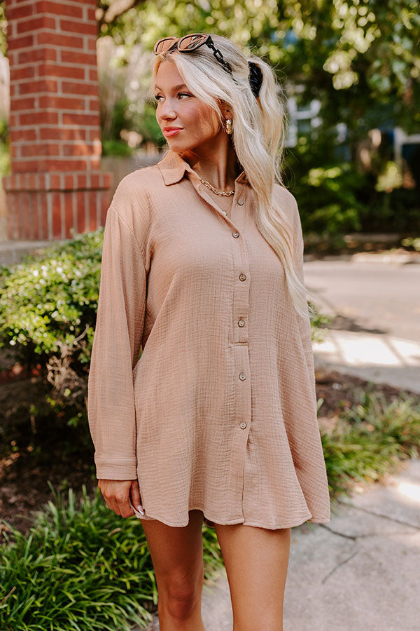 Ultimate Breezy Chic Romper in Iced Mocha - Effortless Style Upgrade