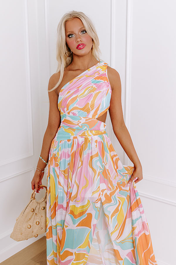 Premium Vivid Verve Maxi Dress - Ultimate Statement Piece