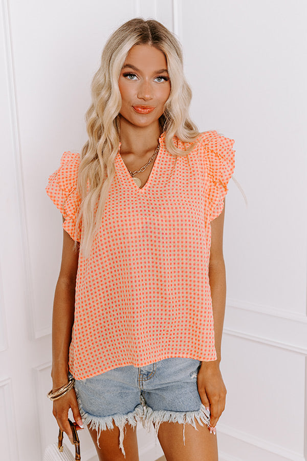 Premium Picnic Chic Gingham Top