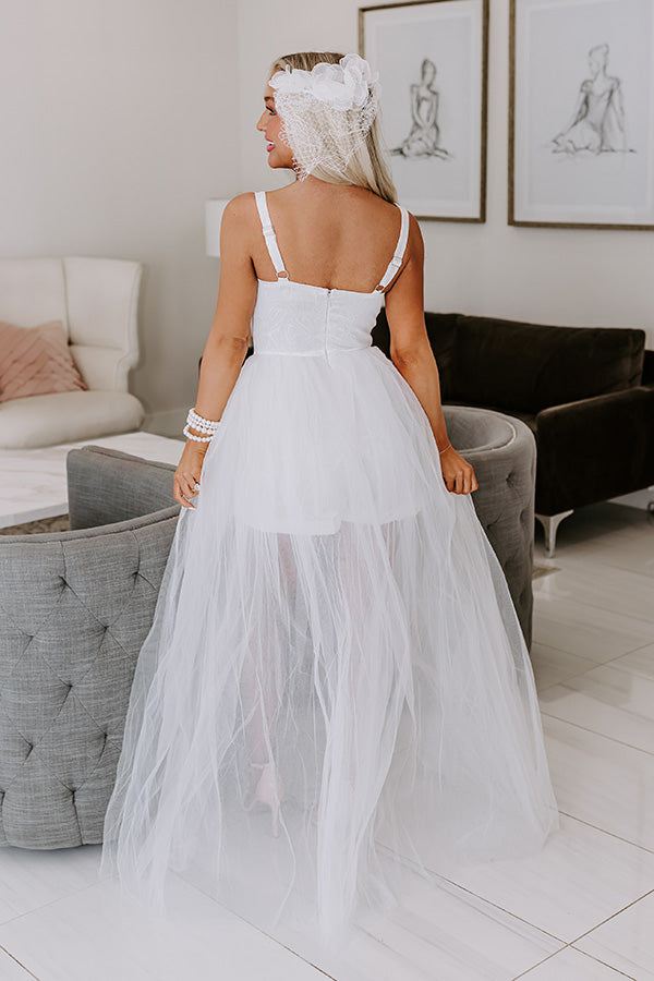 Ultimate Elegance Tulle Maxi Dress for Destination Weddings