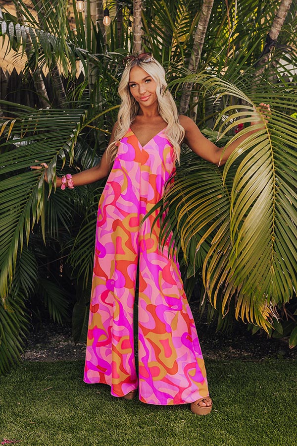 Ultimate Tulum Dreaming Jumpsuit - Vibrant Pink