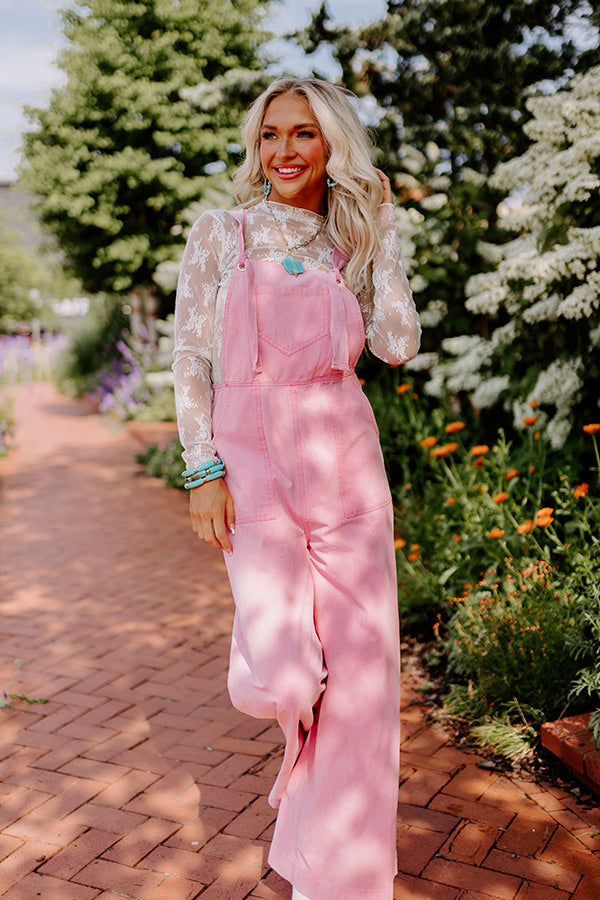 Ultimate Meena Pink Denim Overalls - Trendy & Functional