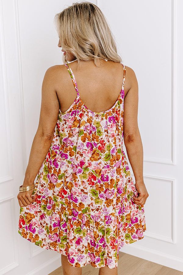 Ultimate Summer Floral Shift Dress - Violet Bloom