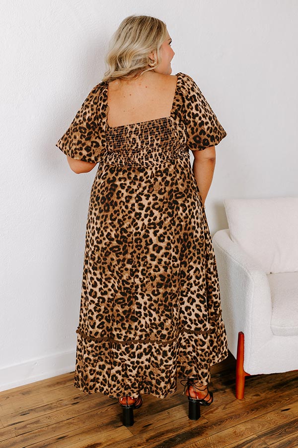 Ultimate Leopard Print Midi Dress - Premium Chic Style