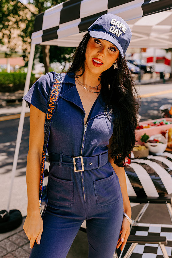 Premium Charisma Navy Denim Jumpsuit - Ultimate Style Upgrade