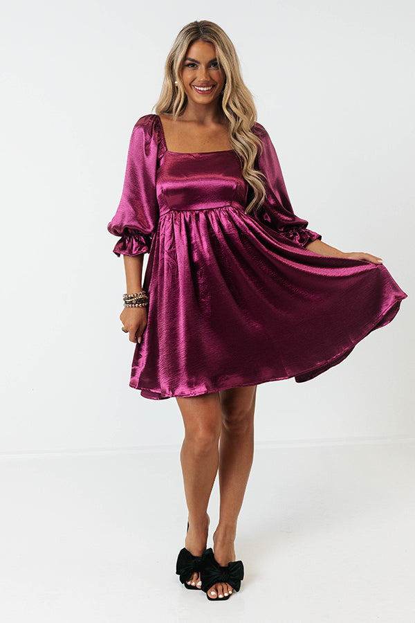 Ultimate Purple Babydoll Dress - Address The Room