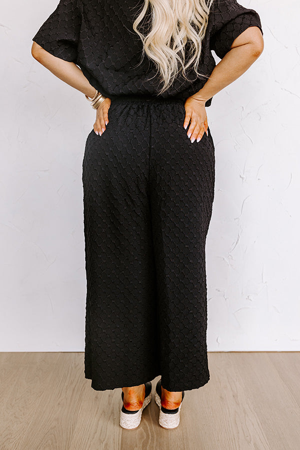 Premium High Waist Jacquard Pants - Ultimate Curves Collection