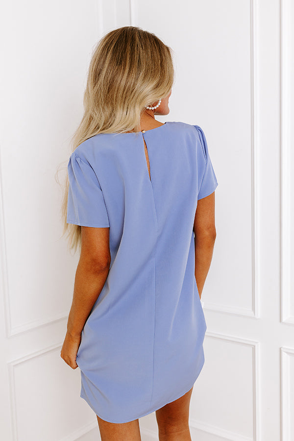 Ultimate Sweetly Simple Mini Dress in Periwinkle - Premium Comfort & Style