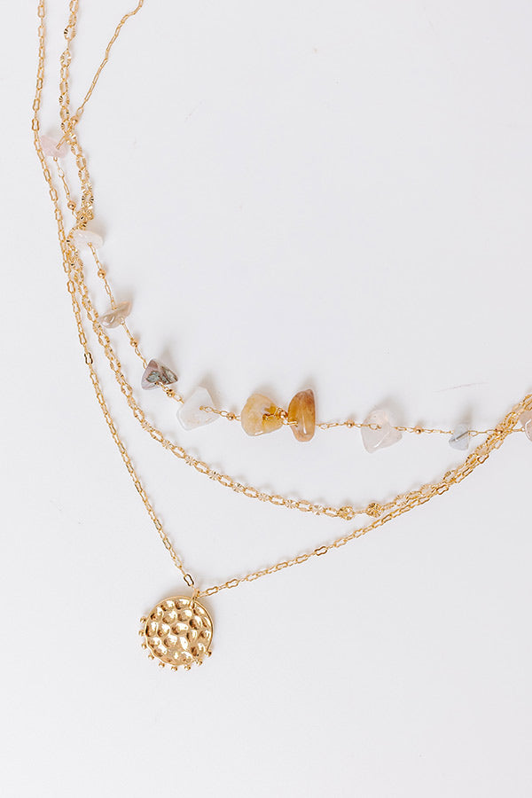 Premium Boho Chic Layered Necklace – Natural Elegance