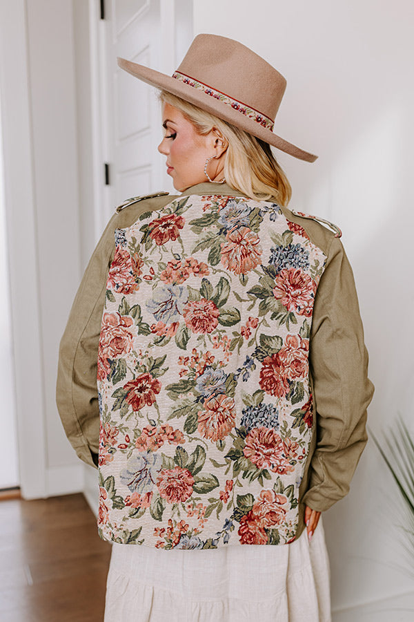 Ultimate Floral Jacquard Jacket - Curves Collection