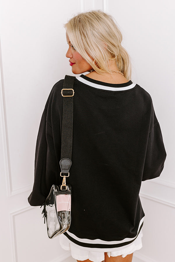 Ultimate Touchdown Glam Oversized Sweatshirt