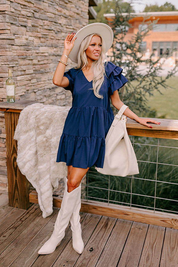Ultimate Navy Mini Dress - Sharp Witted Style