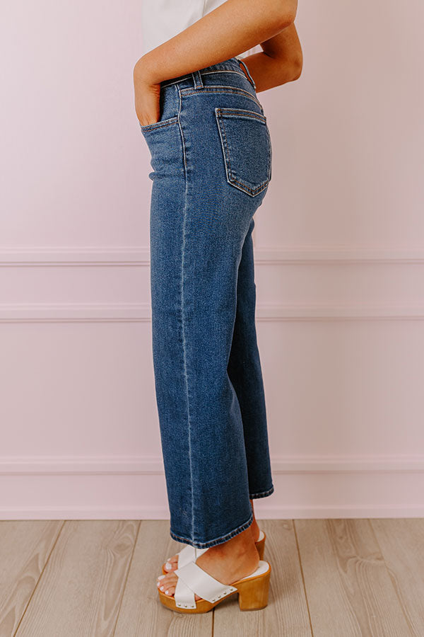 Just USA Wren Premium High Waist Straight Leg Jean in Dark Wash