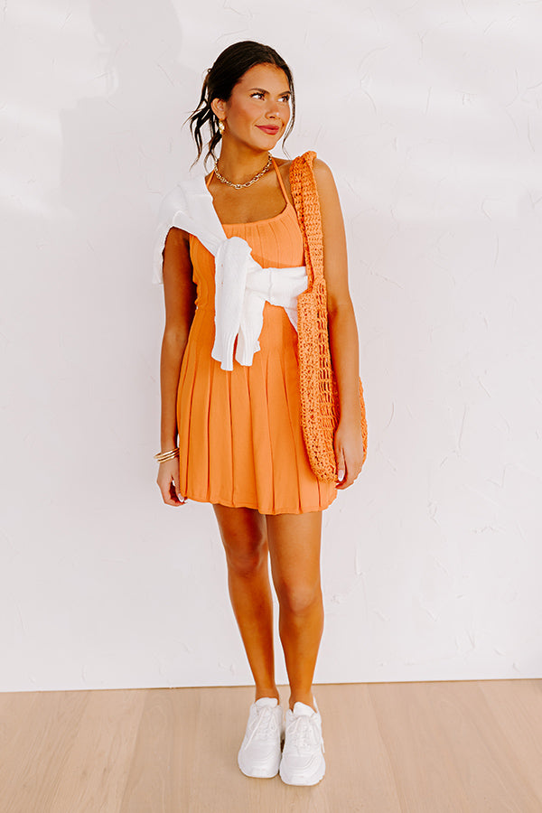 Ultimate Pep Squad Pleated Mini Dress - Game Day Ready!