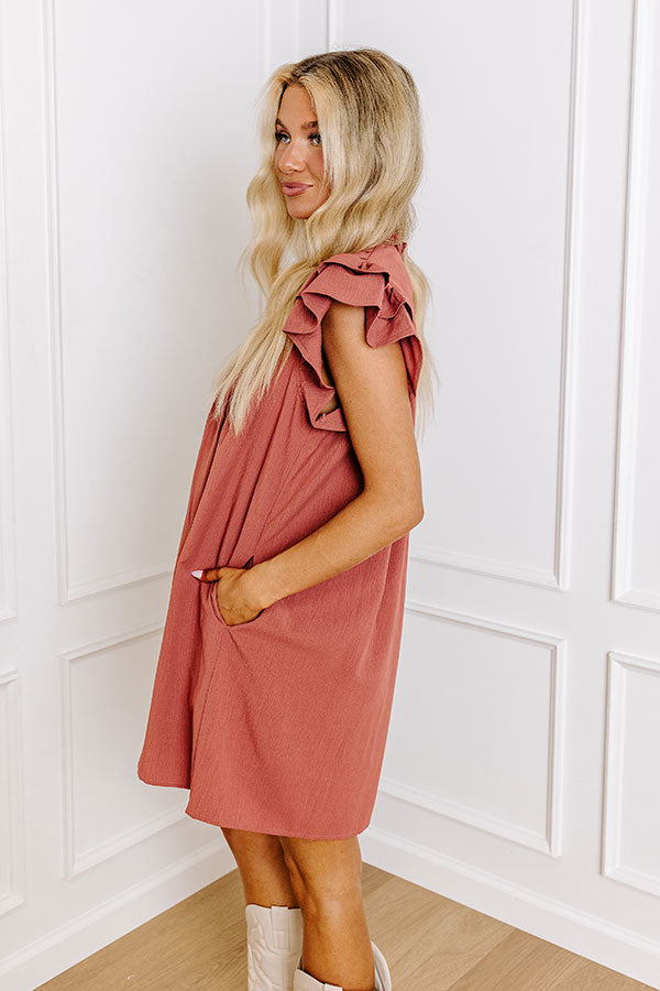 Premium Rustic Rose Shift Dress - Town Square Kisses Collection