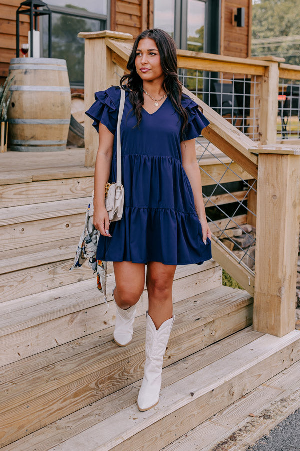 Ultimate Navy Mini Dress - Sharp Witted Style