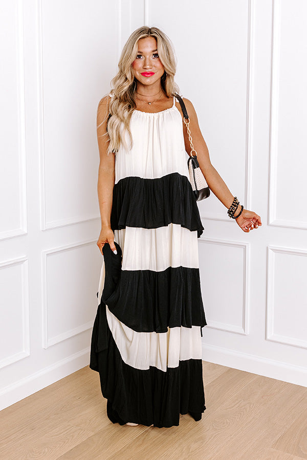 Premium Oceanside Bliss Tiered Maxi Dress – Ultimate Summer Style