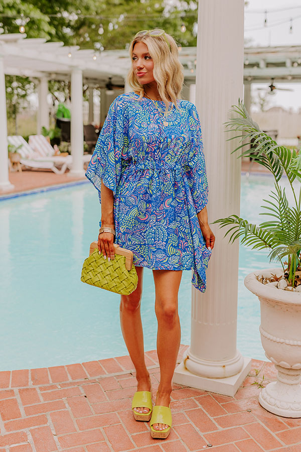 Ultimate Tropical Escape: Antigua Bound Caftan Mini Dress