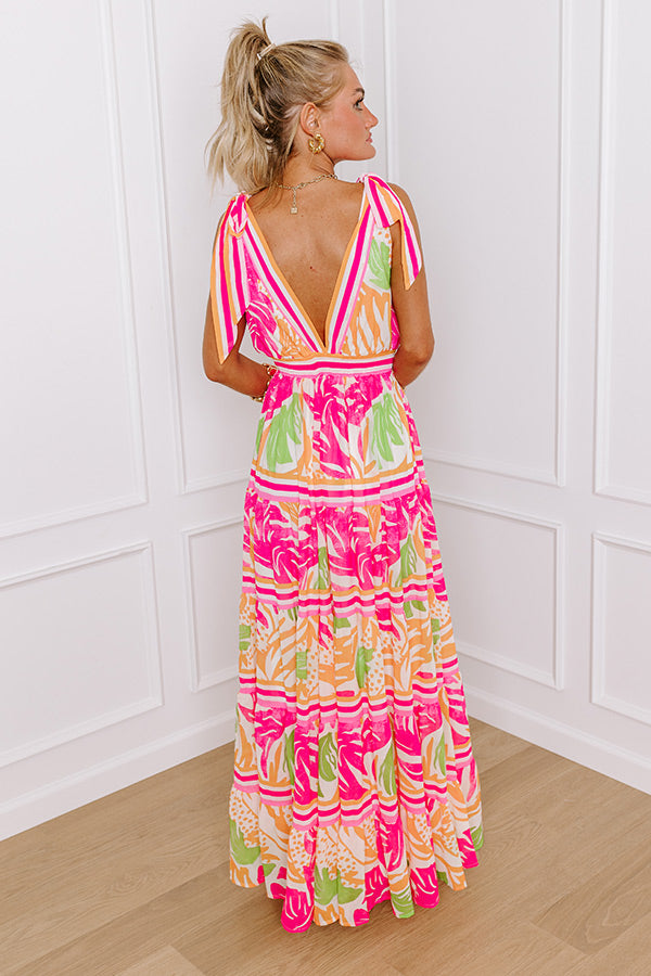 Premium Bahama Bound Floral Maxi Dress – Ultimate Summer Style