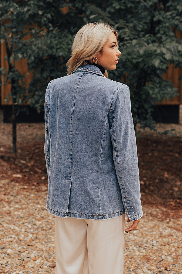 Premium Soho Denim Blazer - Ultimate Fall Fashion Essential