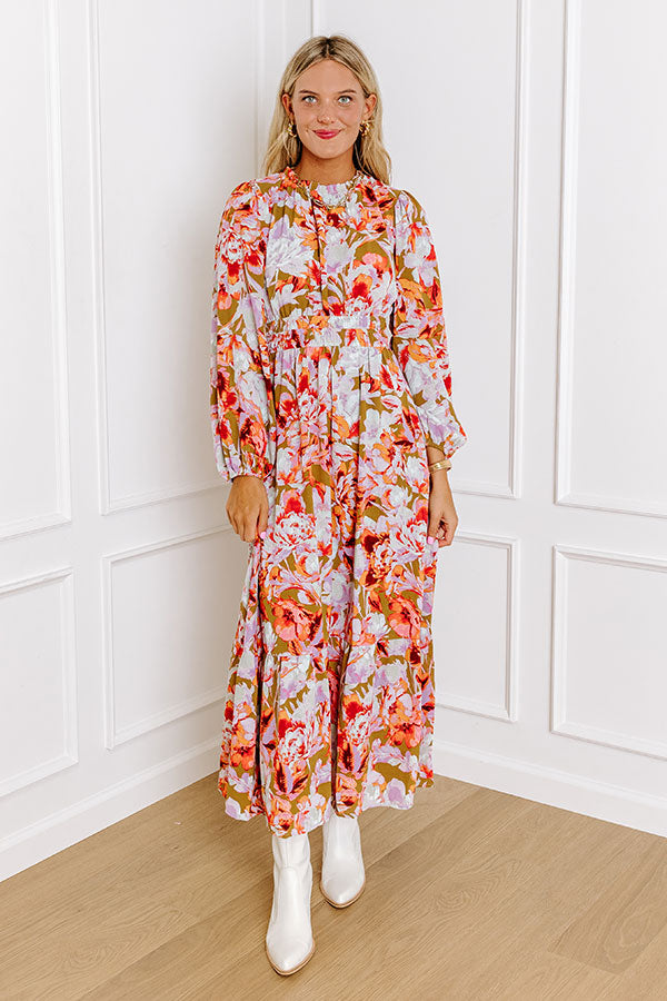 Ultimate Peony Please Maxi Dress - Floral Elegance Redefined