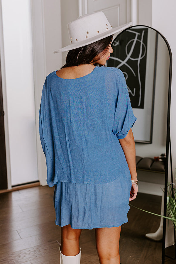 Ultimate Tranquil Time Shift Top - Airy Blue