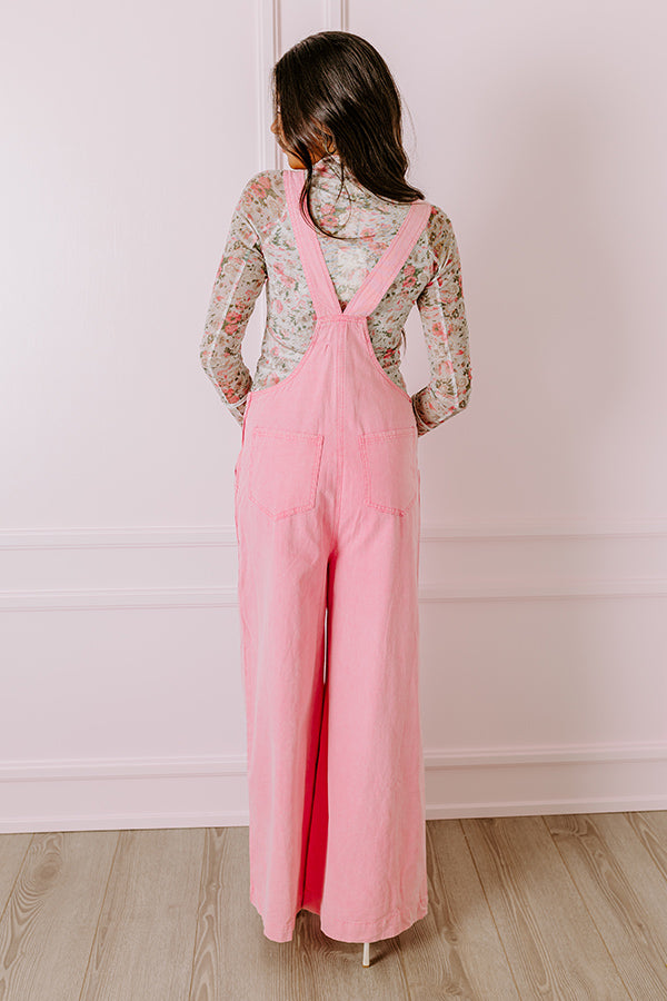 Ultimate Meena Pink Denim Overalls - Trendy & Functional