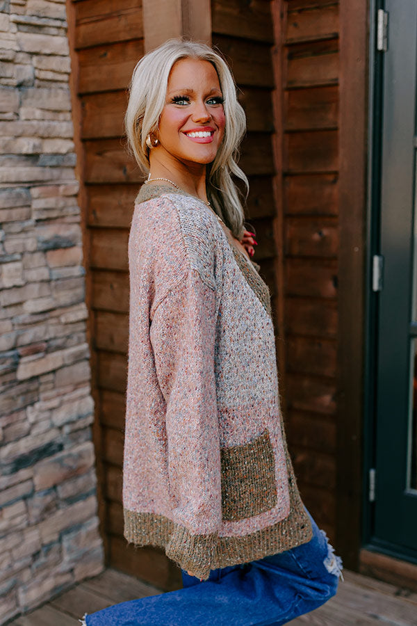 Ultimate Cabin Comfort Color Block Cardigan