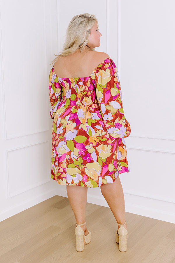 Premium Floral Mini Dress - Ultimate Comfort & Style