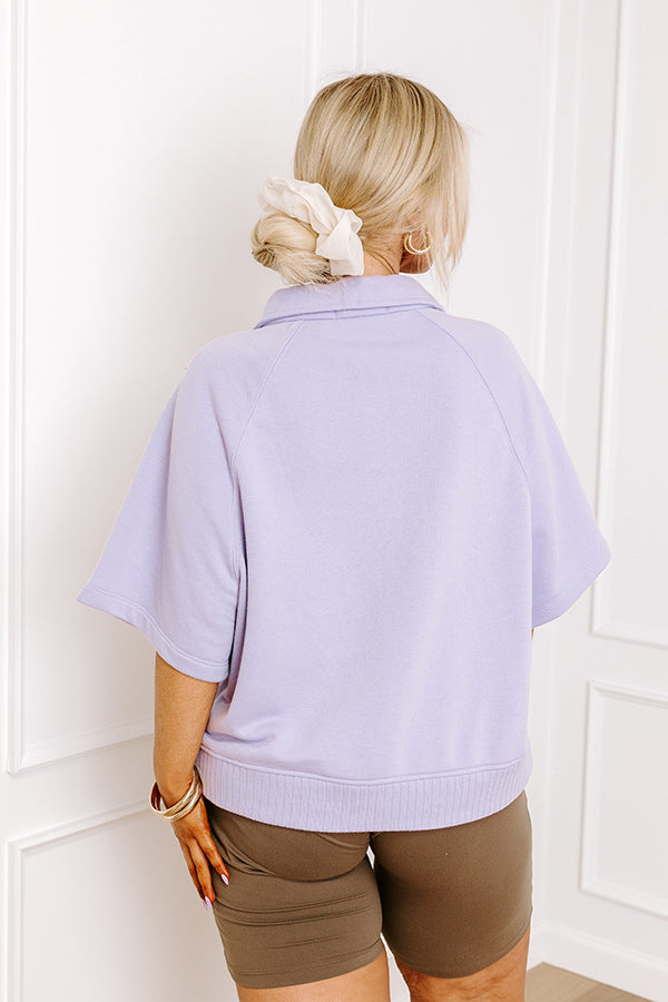 Premium Lavender Curves Casual Sweatshirt - Ultimate Comfort & Style