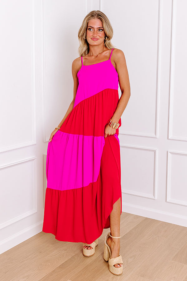 Premium Color Block Maxi Dress - Ultimate Summer Style