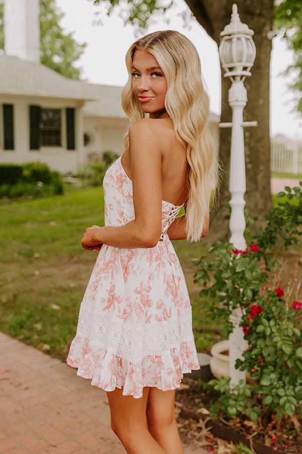 Premium Rose Garden Mini Dress - Ultimate Romantic Style