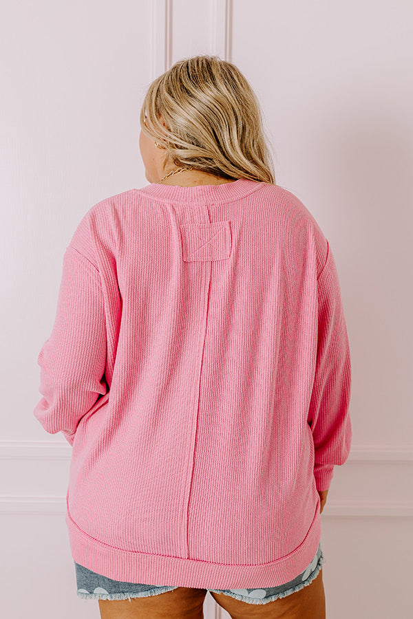 Premium Pink Curves Shift Top: Ultimate Casual Style