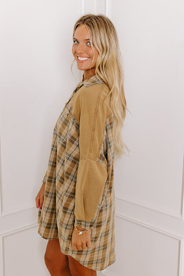 Premium Vail Views Plaid Tunic Dress - Fall Fashion Essential