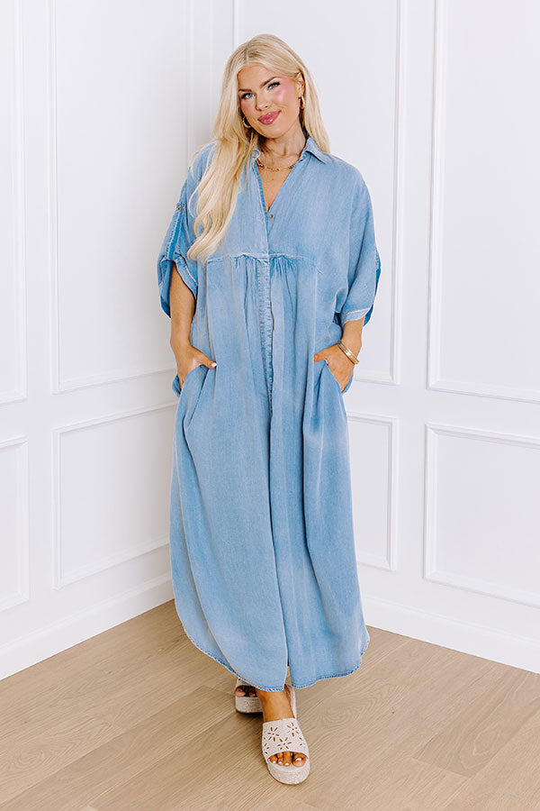 Premium NYC Chambray Maxi Dress - Ultimate Summer Style