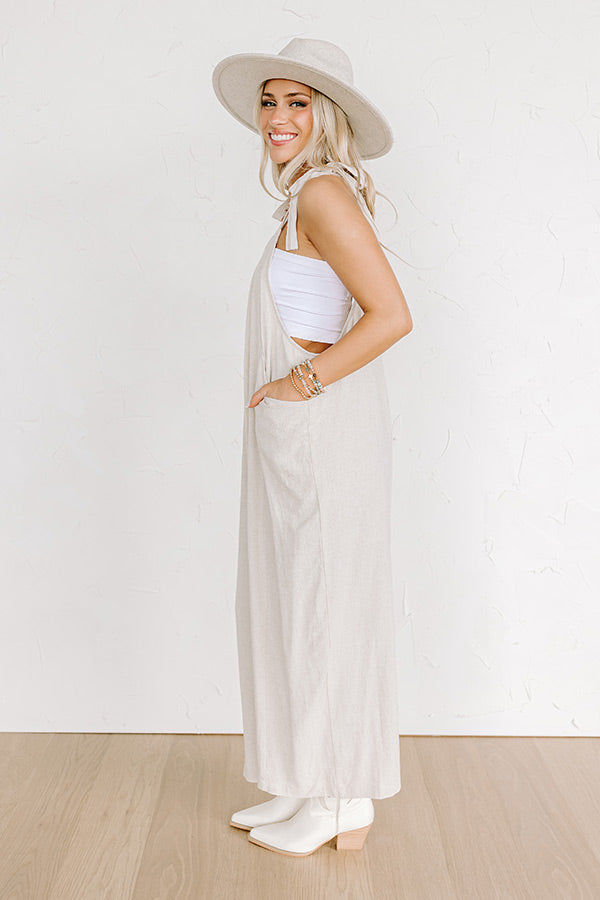 Premium Oatmeal Jumpsuit - Ultimate Style & Comfort
