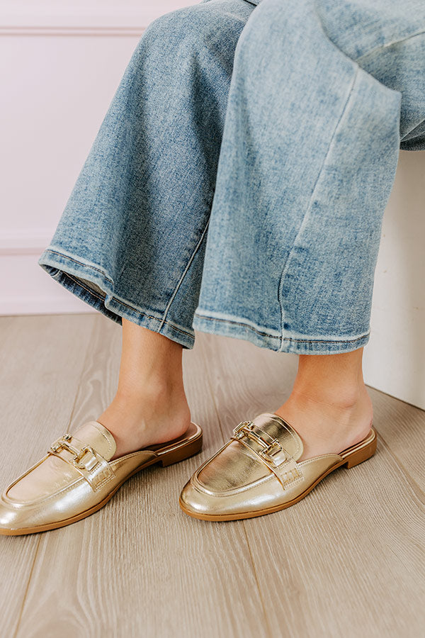 Premium Metallic Mule Loafer - Bridget Collection