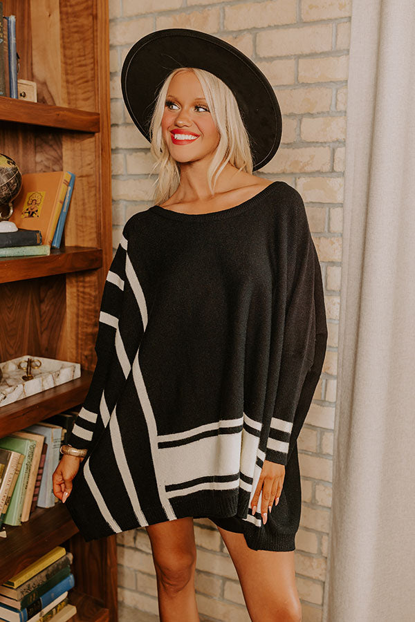 Ultimate Cozy Lifestyle Oversized Sweater - Black