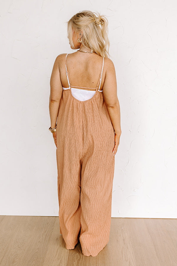 Premium Camel Curves Jumpsuit - Ultimate Comfort & Style