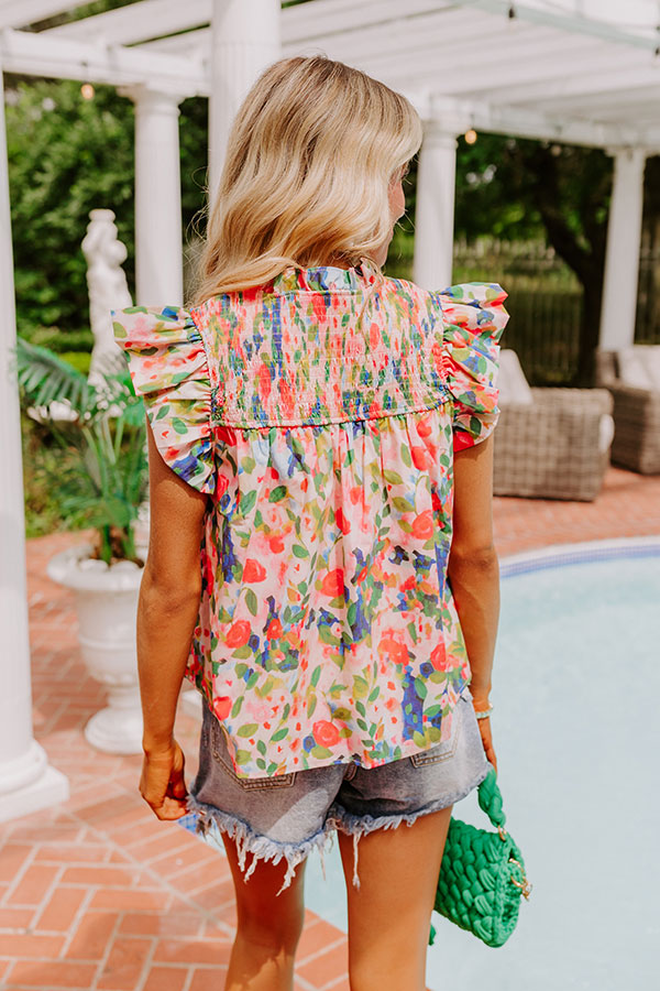 Premium Sweet Smile Floral Shift Top - Ultimate Summer Style