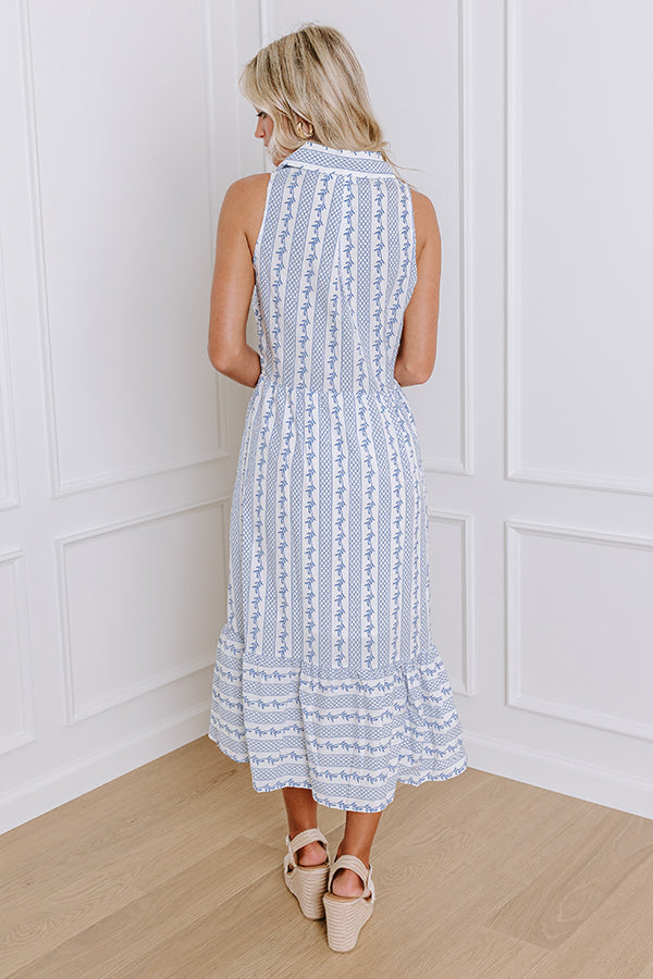 Premium Picnic Garden Midi Dress