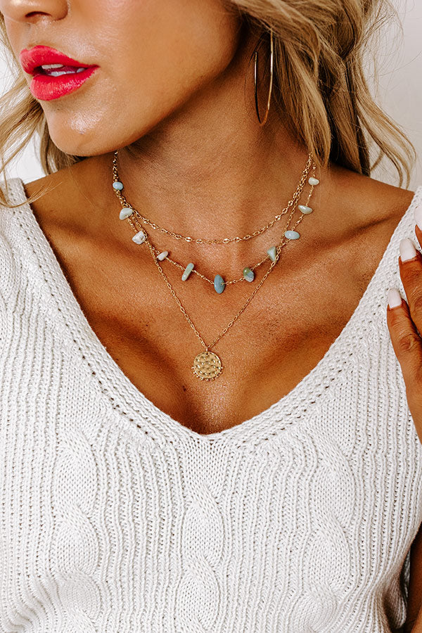 Premium Boho Brunch Layered Necklace in Mint - Ultimate Style Upgrade