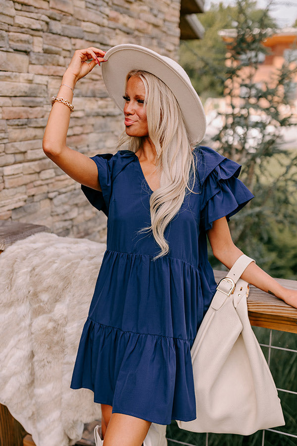 Ultimate Navy Mini Dress - Sharp Witted Style