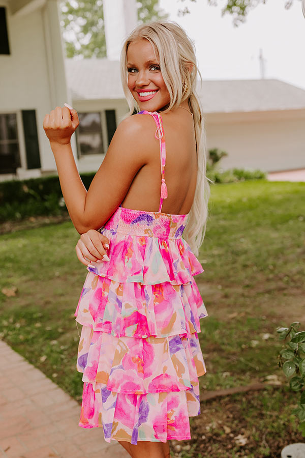 Ultimate Paradise Blossom Tiered Mini Dress